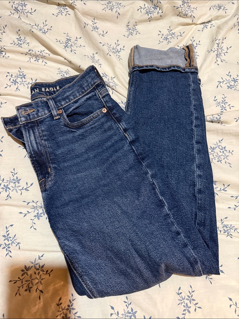 American Eagle Outfitters High-Rise Indigo Blue Slim Jeans